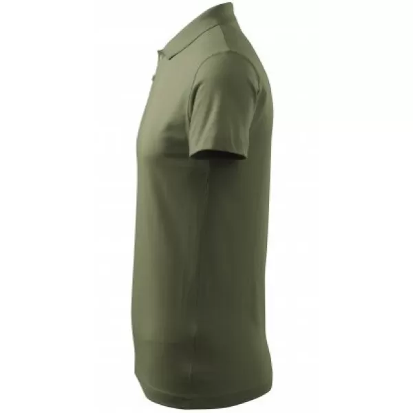  Férfi póló gallérral MALFINI SINGLE J. 202 KHAKI 
