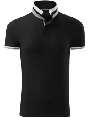 Férfi póló gallérral MALFINI PREMIUM COLLAR UP 256 FEKETE