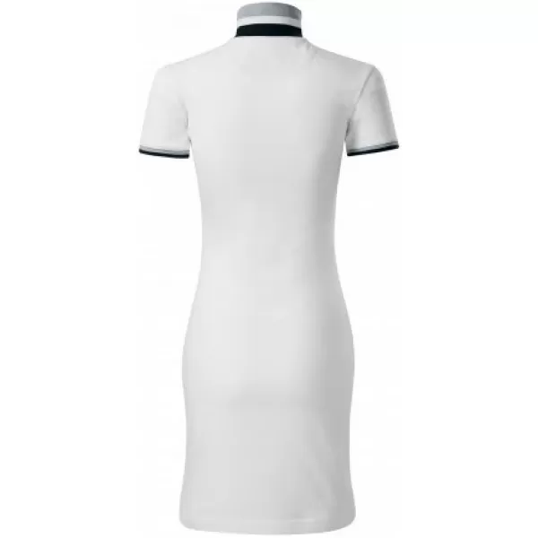  Női ruha gallérral MALFINI PREMIUM DRESS UP 271 FEHÉR 