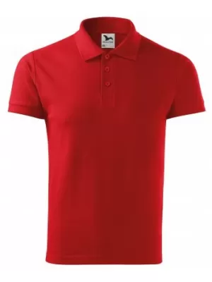 Férfi póló gallérral MALFINI COTTON 212 PIROS