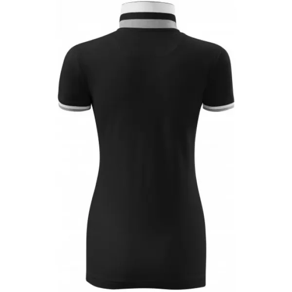  Női póló gallérral MALFINI PREMIUM COLLAR UP 257 FEKETE 