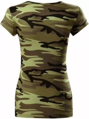 Női póló MALFINI CAMO PURE 122 TEREPSZÍNŰ ZÖLD
