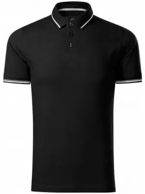 Férfi póló gallérral MALFINI PREMIUM PERFECTION PLAIN 251 FEKETE
