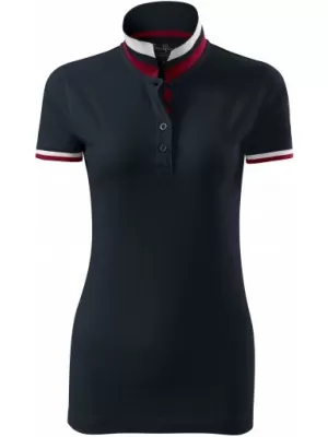 Női póló gallérral MALFINI PREMIUM COLLAR UP 257 SÖTÉT SÖTÉTKÉK
