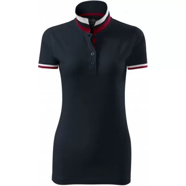  Női póló gallérral MALFINI PREMIUM COLLAR UP 257 SÖTÉT SÖTÉTKÉK 