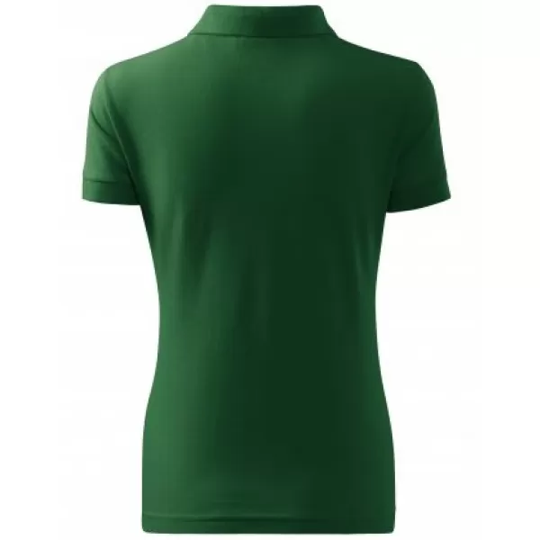  Női póló gallérral MALFINI COTTON 213 ÜVEG ZÖLD 