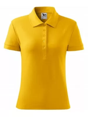 Női póló gallérral MALFINI COTTON 213 BOROSTYÁN