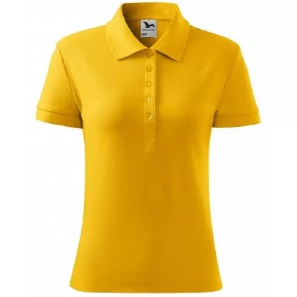  Női póló gallérral MALFINI COTTON 213 BOROSTYÁN 