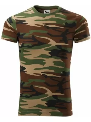 Férfi póló MALFINI CAMOUFLAGE 144 TEREPSZÍNŰ BARNA