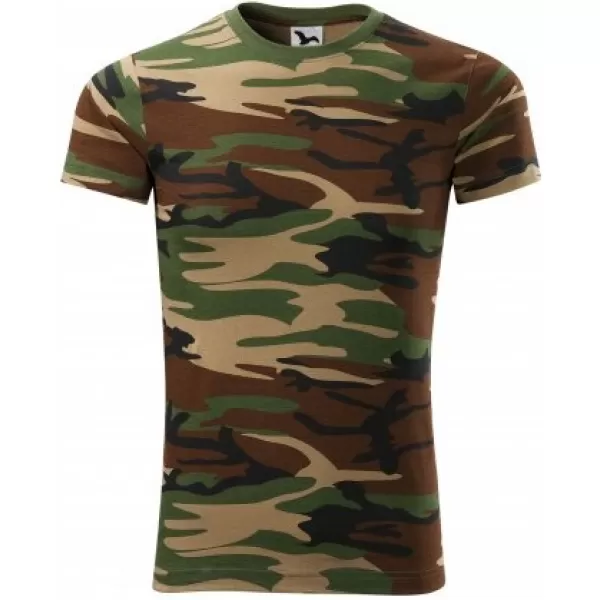  Férfi póló MALFINI CAMOUFLAGE 144 TEREPSZÍNŰ BARNA 