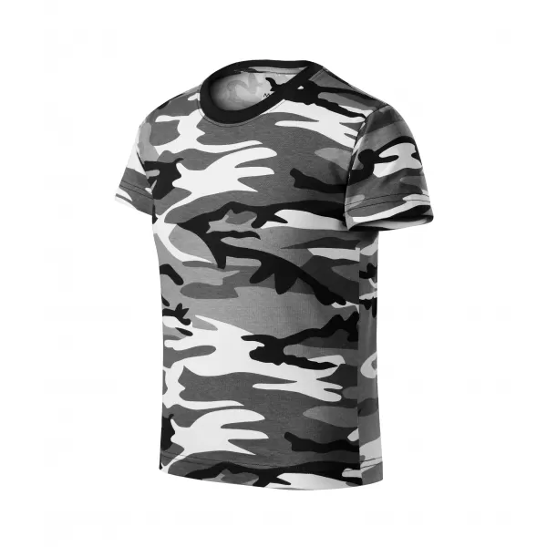  Gyermek póló MALFINI CAMOUFLAGE 149 TEREPSZÍNŰ SZÜRKE 