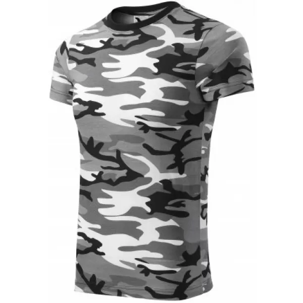  Férfi póló MALFINI CAMOUFLAGE 144 TEREPSZÍNŰ SZÜRKE 
