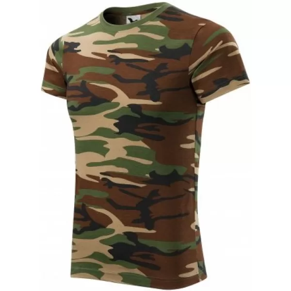  Férfi póló MALFINI CAMOUFLAGE 144 TEREPSZÍNŰ BARNA 