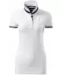 Női póló gallérral MALFINI PREMIUM COLLAR UP 257 FEHÉR