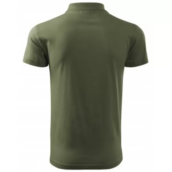  Férfi póló gallérral MALFINI SINGLE J. 202 KHAKI 
