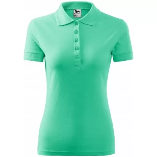  Női póló gallérral MALFINI PIQUE POLO 210 MENTA 