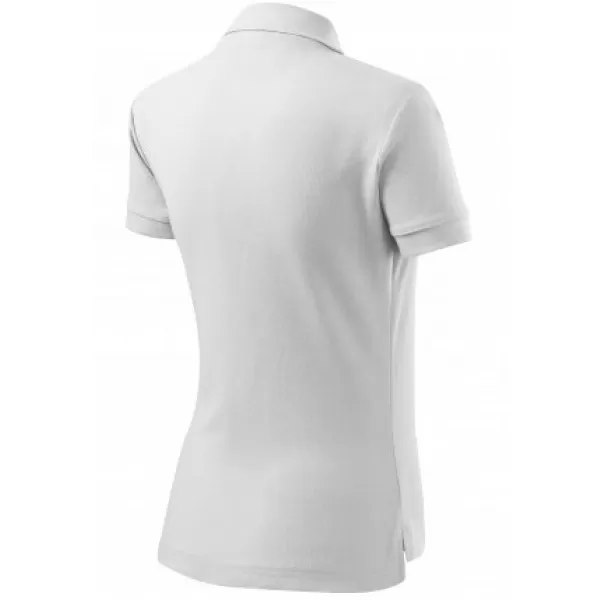  Női póló gallérral MALFINI COTTON 213 FEHÉR 