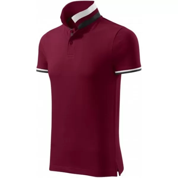  Férfi póló gallérral MALFINI PREMIUM COLLAR UP 256 GRÁNÁT 