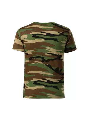 Gyermek póló MALFINI CAMOUFLAGE 149 TEREPSZÍNŰ BARNA