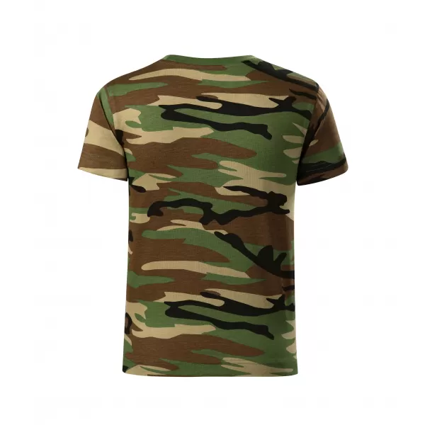  Gyermek póló MALFINI CAMOUFLAGE 149 TEREPSZÍNŰ BARNA 