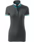 Női póló gallérral MALFINI PREMIUM COLLAR UP 257 VILÁGOS ANTRACIT