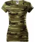 Női póló MALFINI CAMO PURE 122 TEREPSZÍNŰ ZÖLD