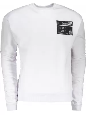 Férfi pulóver OMBRE AB1046 FEHÉR