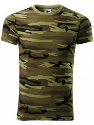 Férfi póló MALFINI CAMOUFLAGE 144 TEREPSZÍNŰ ZÖLD