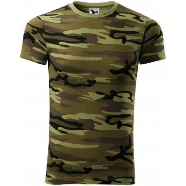  Férfi póló MALFINI CAMOUFLAGE 144 TEREPSZÍNŰ ZÖLD 