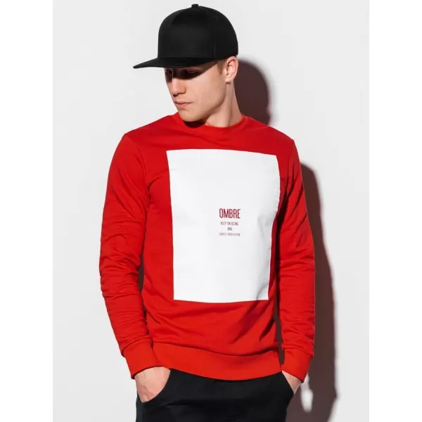  Férfi pulóver OMBRE AB1045 PIROS 