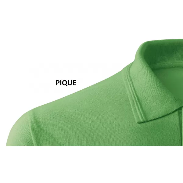  Férfi póló gallérral MALFINI COTTON 212 FŰ ZÖLD 