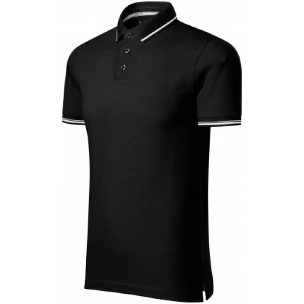  Férfi póló gallérral MALFINI PREMIUM PERFECTION PLAIN 251 FEKETE 