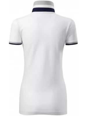 Női póló gallérral MALFINI PREMIUM COLLAR UP 257 FEHÉR