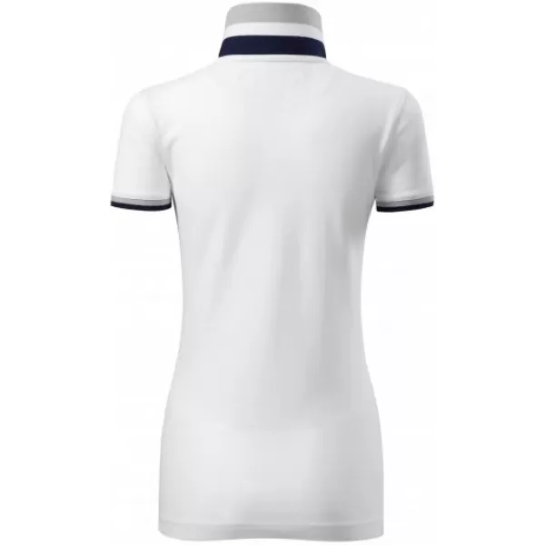  Női póló gallérral MALFINI PREMIUM COLLAR UP 257 FEHÉR 