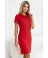 Női ruha gallérral MALFINI PREMIUM DRESS UP 271 PIROS KÉPLET