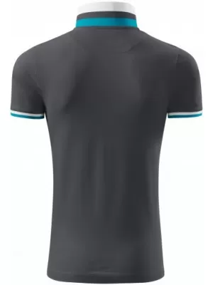 Férfi póló gallérral MALFINI PREMIUM COLLAR UP 256 VILÁGOS ANTRACIT