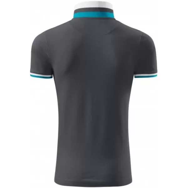  Férfi póló gallérral MALFINI PREMIUM COLLAR UP 256 VILÁGOS ANTRACIT 