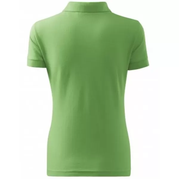  Női póló gallérral MALFINI COTTON 213 FŰ ZÖLD 