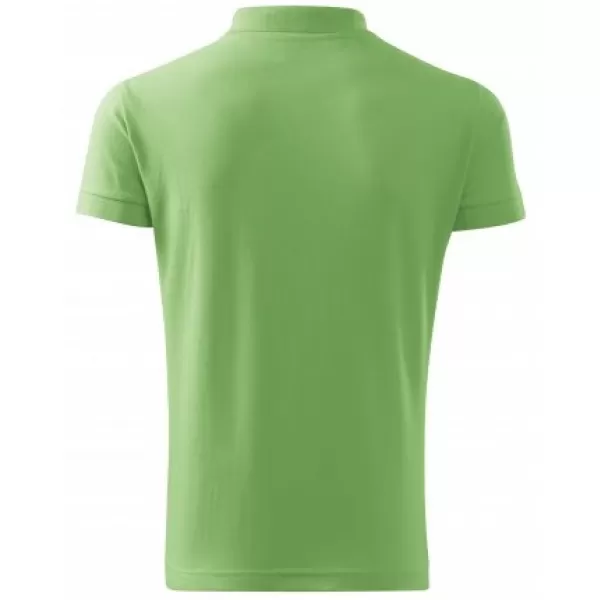  Férfi póló gallérral MALFINI COTTON 212 FŰ ZÖLD 