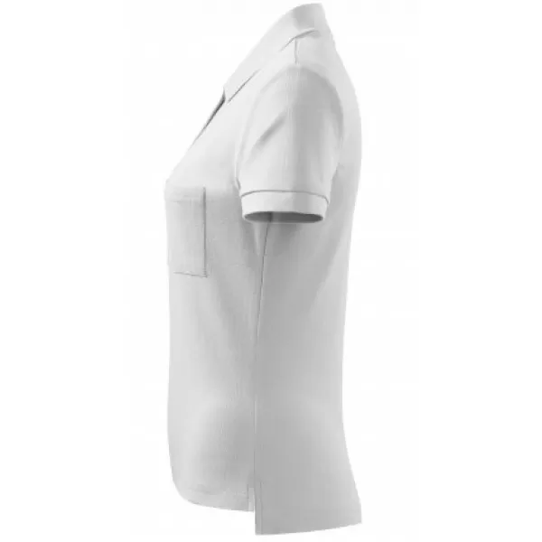  Női póló gallérral MALFINI COTTON 213 FEHÉR 