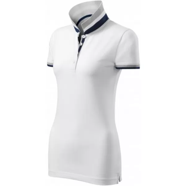  Női póló gallérral MALFINI PREMIUM COLLAR UP 257 FEHÉR 
