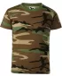Gyermek póló MALFINI CAMOUFLAGE 149 TEREPSZÍNŰ BARNA