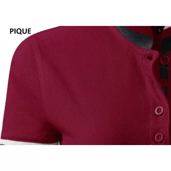  Férfi póló gallérral MALFINI PREMIUM COLLAR UP 256 GRÁNÁT 