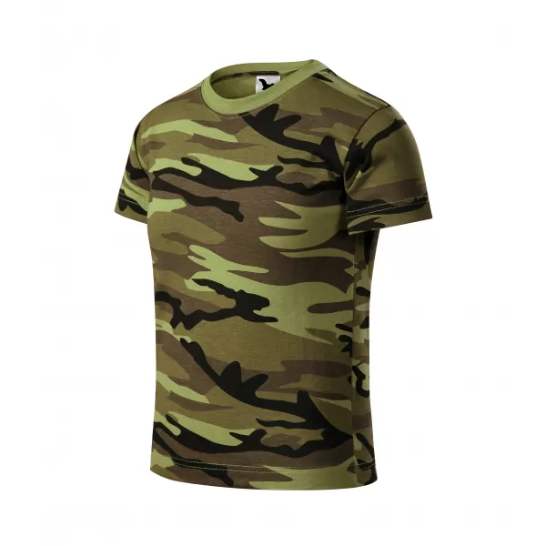  Gyermek póló MALFINI CAMOUFLAGE 149 TEREPSZÍNŰ ZÖLD 
