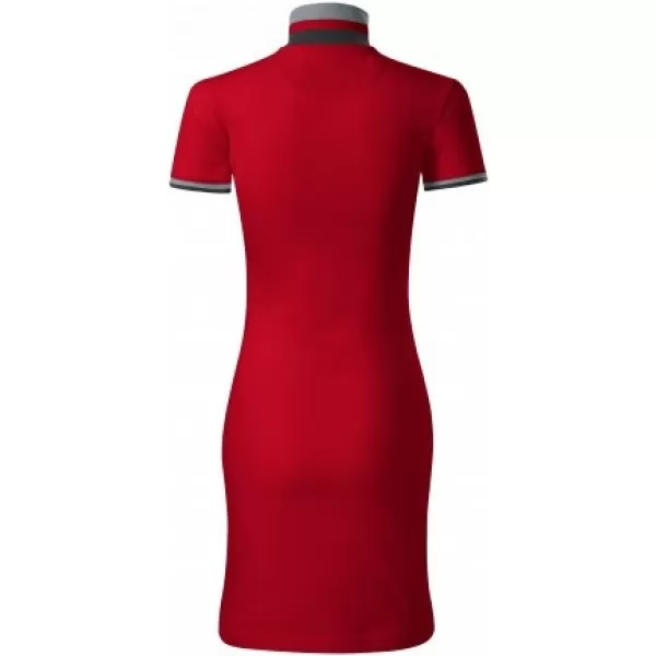  Női ruha gallérral MALFINI PREMIUM DRESS UP 271 PIROS KÉPLET 