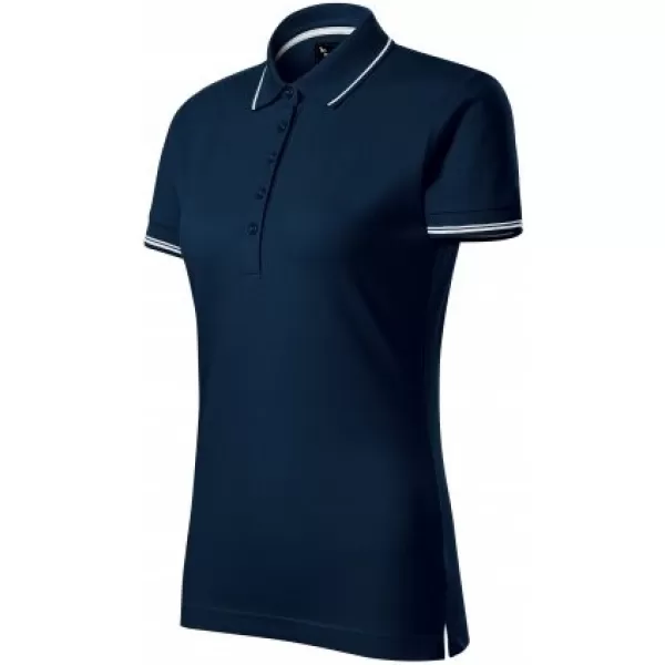  Női póló gallérral MALFINI PREMIUM PERFECTION PLAIN 253 SÖTÉTKÉK 