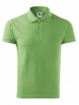 Férfi póló gallérral MALFINI COTTON 212 FŰ ZÖLD