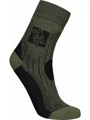 Zokni NORDBLANC STARCH NBSX16379 KHAKI KIEMELÉSEK