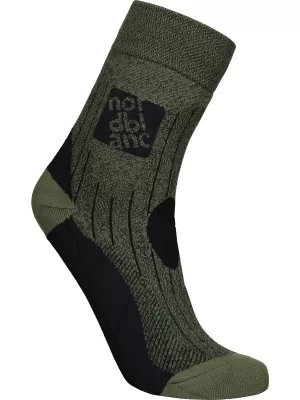 Zokni NORDBLANC STARCH NBSX16379 KHAKI KIEMELÉSEK