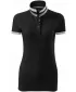 Női póló gallérral MALFINI PREMIUM COLLAR UP 257 FEKETE